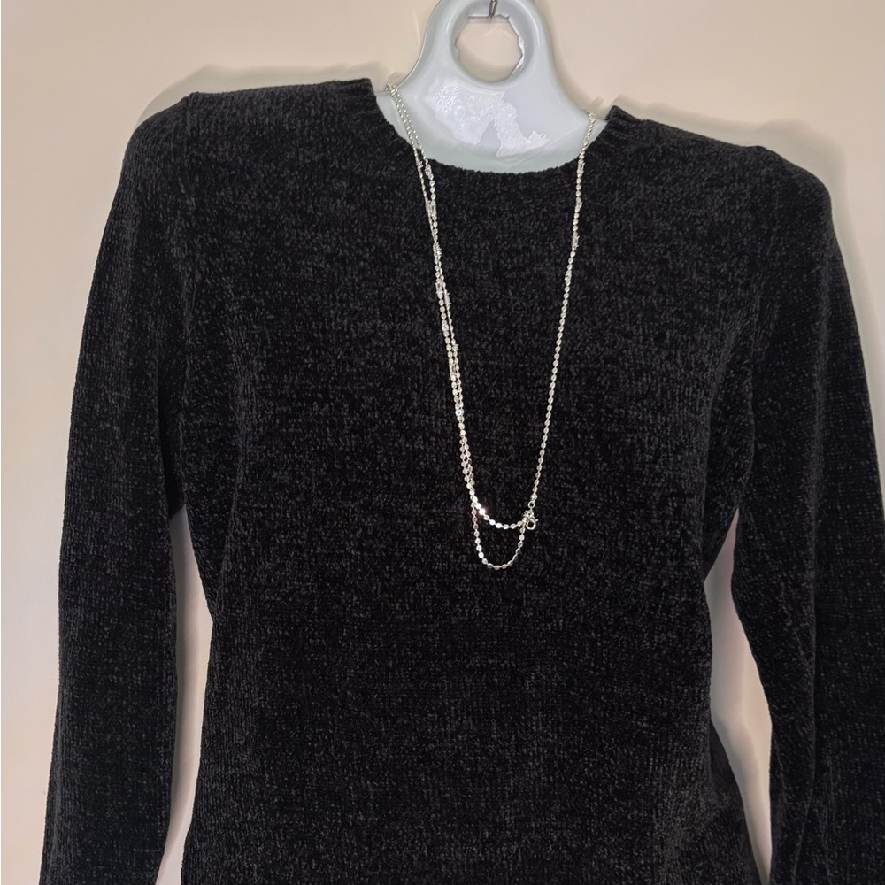 Style & Co. Textured Black Sweater